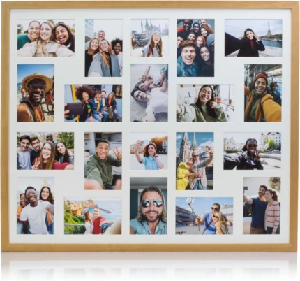Multi Picture Frame Collage Aperture Decor Memories-20 Aperture-Light Oak